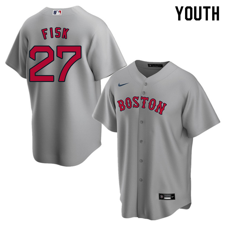 Nike Youth #27 Carlton Fisk Boston Red Sox Baseball Jerseys Sale-Gray